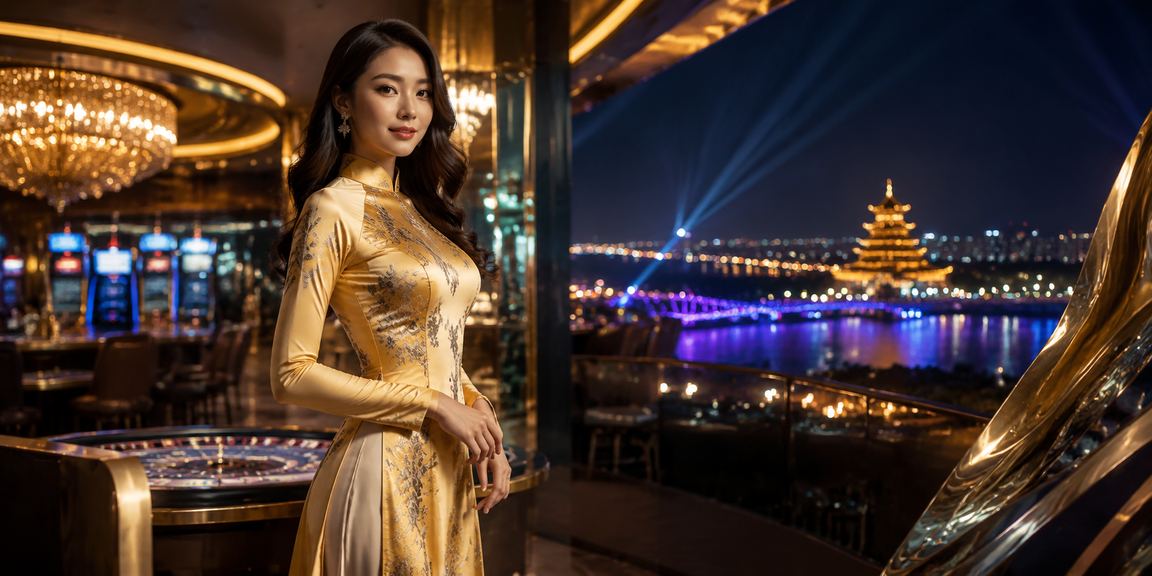 Phụ nữ áo dài tại Huế theo dõi cá cược thể thao trực tuyến