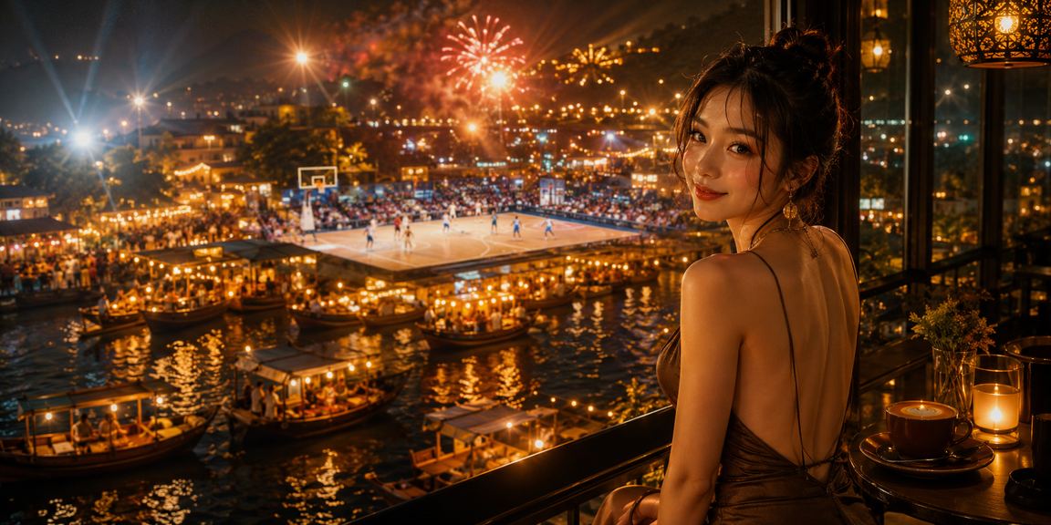 Người dùng xem cá cược bóng rổ tại Phú Quốc với ly cà phê Việt Nam